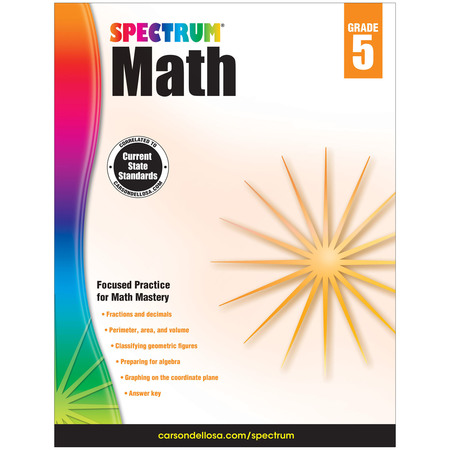 SPECTRUM Spectrum® Math Workbook, Grade 5 704565
